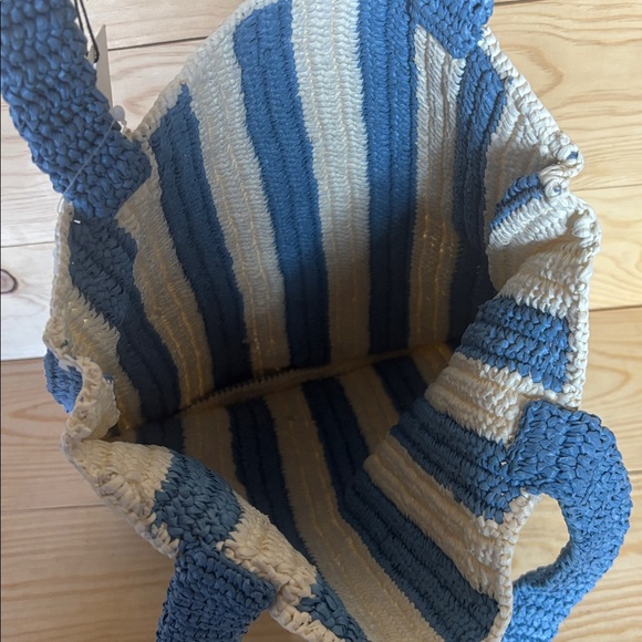 NWT Loeffler Randall blue stripe radiation book bag - Picture 6 of 10